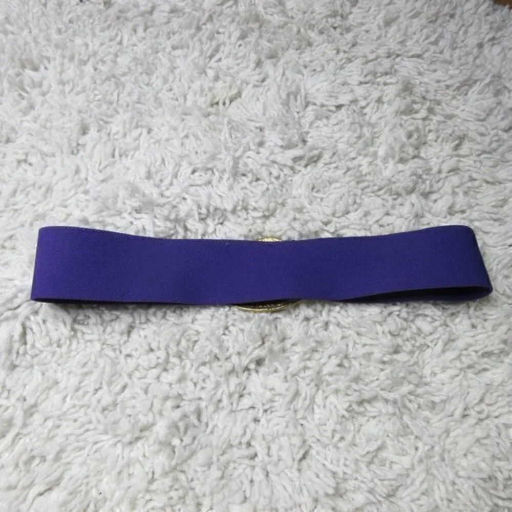 DAY-LOR Black Stretch Belt With Enameled Buckle‎